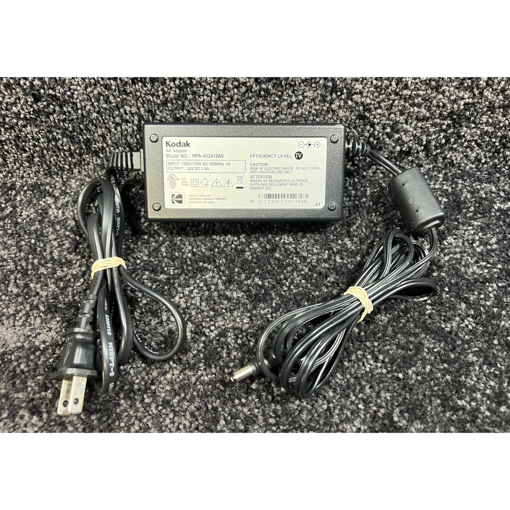 Kodak HPA-432418A0 AC Adapter Power Supply 100-120V to 24V DC 1.8A